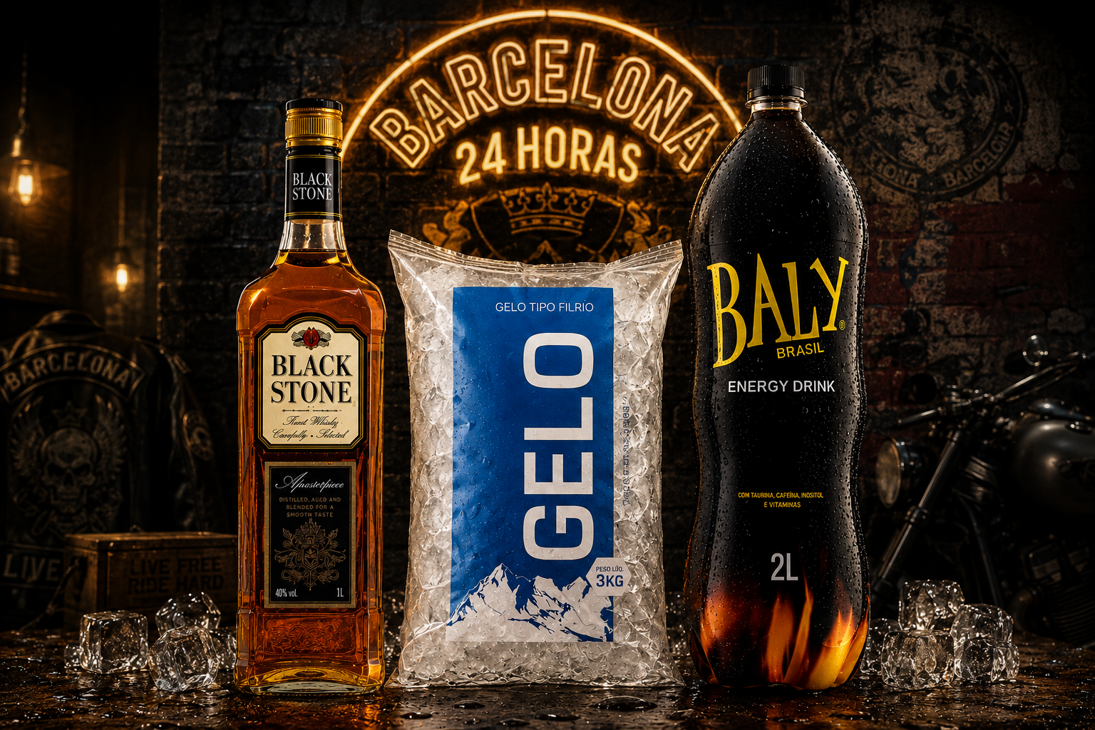 ChatGPT Image 4 de set. de 2026, 06_30_24 Black Stone - Gelo 3kg - Baly 2lt - Imagem 1